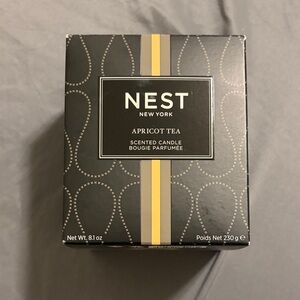 Apricot Tea Scented Candle - Black and Yellow